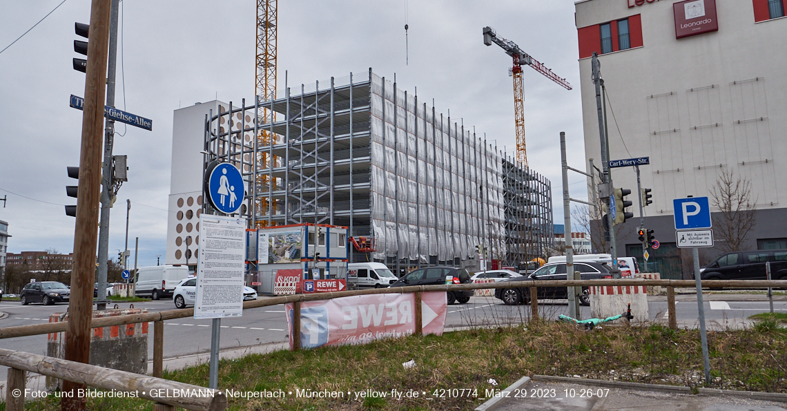 29.03.2023 - Baustelle REVO und Umgebung in Neuperlach